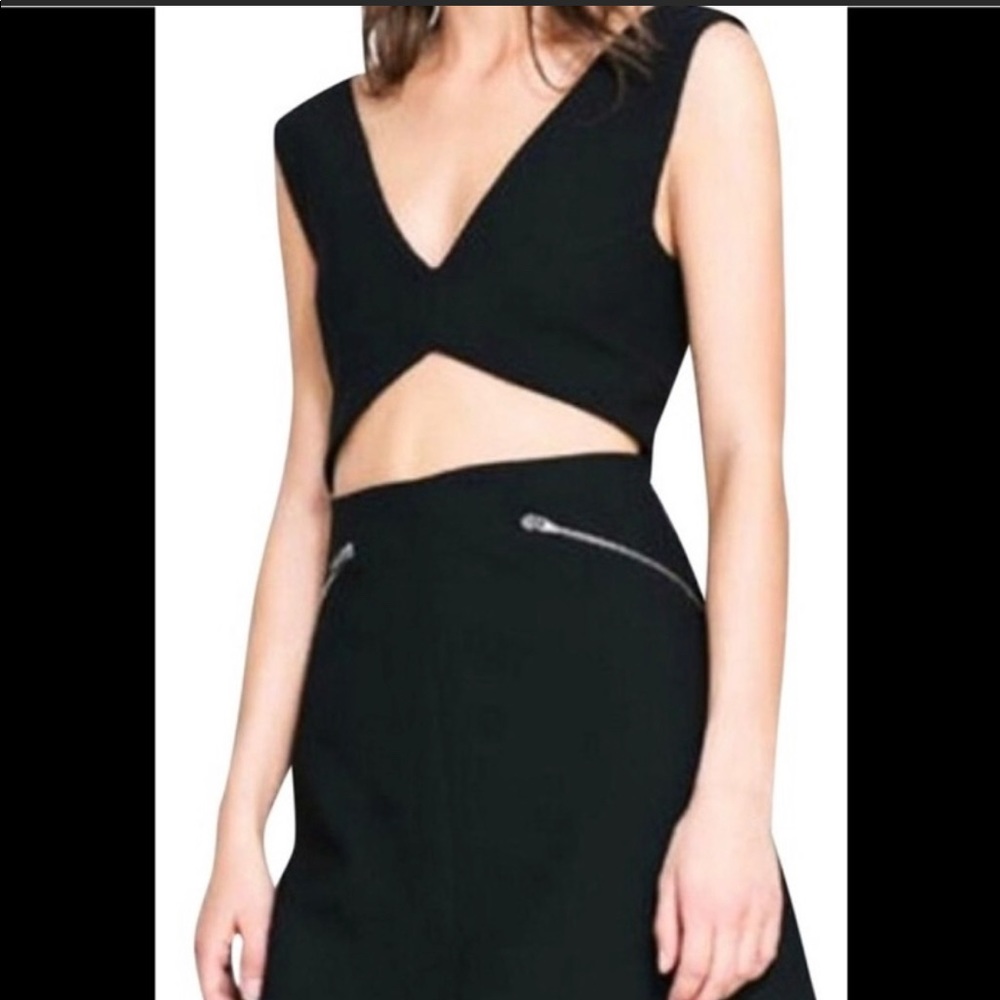 Zara studio black cut out dress